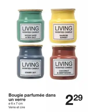Zeeman Bougie parfumée dans un verre offre