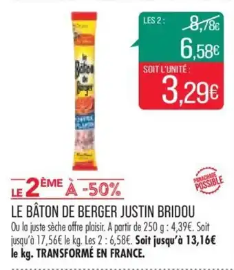 Match Le bâton de berger justin bridou offre