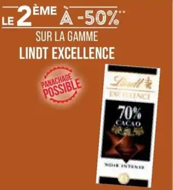 Match Sur la gamme lindt excellence offre