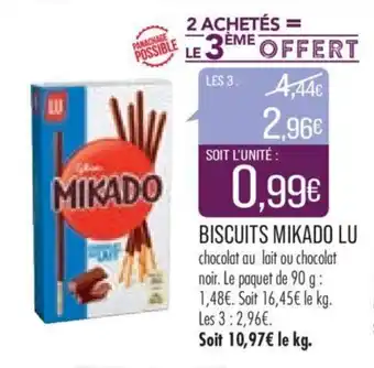 Match Biscuits mikado LU offre