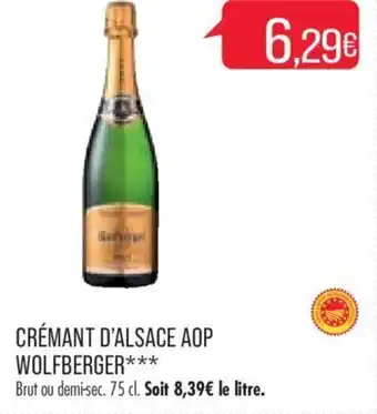 Crémant d'alsace aop wolfberger
