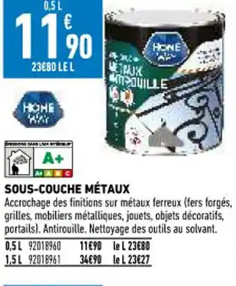 Sous-Couche Métaux