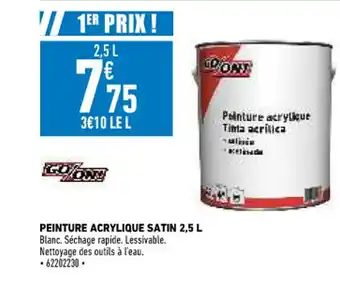 Brico Cash Peinture Acrylique Satin 2.5 L offre