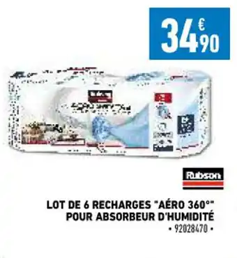 Brico Cash Lot de 6 Recharges Aéro 360 Pour Absorbeur D'Humidité offre