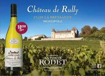 Nicolas Château De Rully Clos La Bressande offre