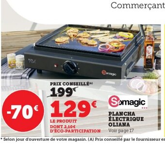 Hyper U Plancha electrique oliana offre