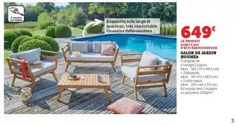 Hyper U Salon de jardin noumea offre