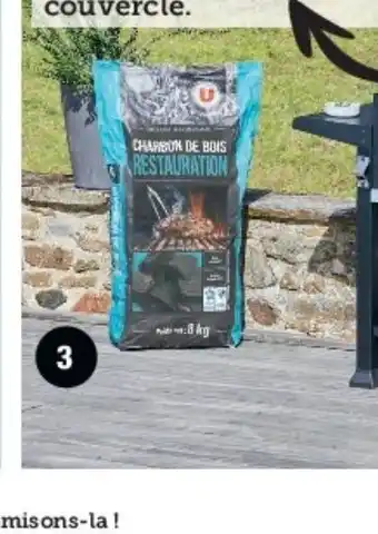 Hyper U Charbon de bois U qualite restauration offre