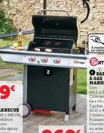 Hyper U Barbecue a gaz manhattan 300S offre