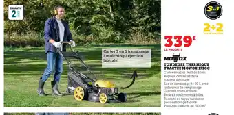 Hyper U Tondeuse thermique tractee mowox 173cc offre