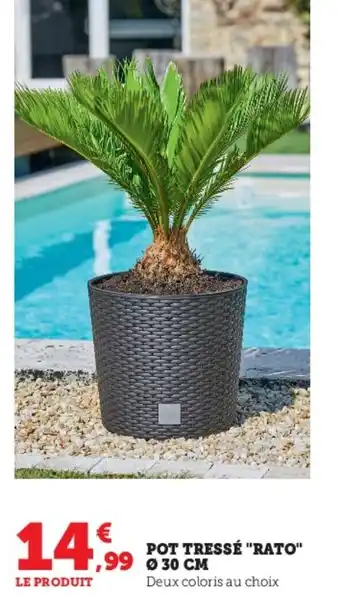Pot tresse Rato 30cm