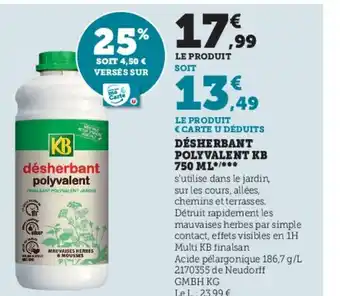 Desherbant polyvalent