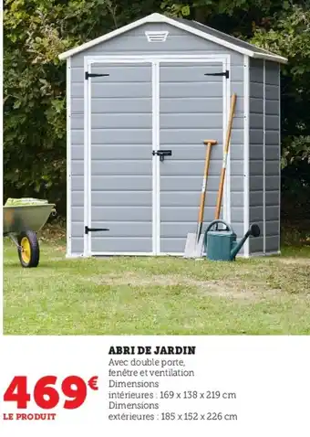 Hyper U Abri de jardin offre