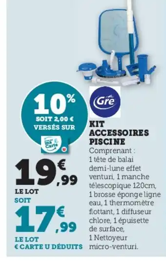 Hyper U Kit accessoires piscine offre