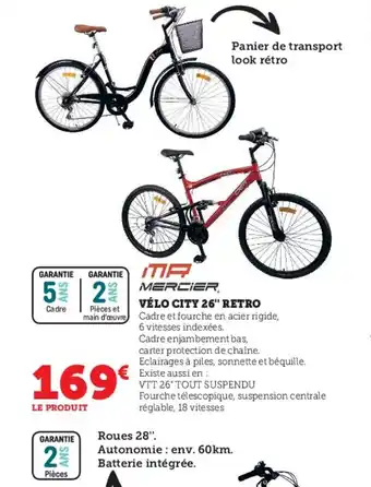 Hyper U Velo city 26 retro offre