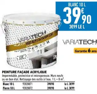 Brico Cash Peinture Facade Acrylique offre