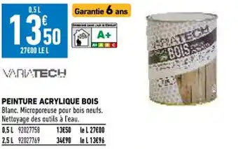 Brico Cash Peinture Acrylique Bois offre