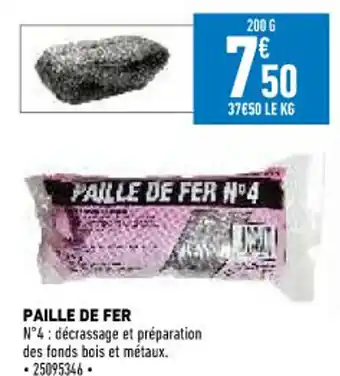 Brico Cash Paille De Fer offre
