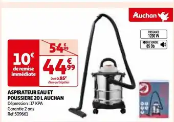 Auchan Aspirateur eau et poussiere 20 l auchan offre