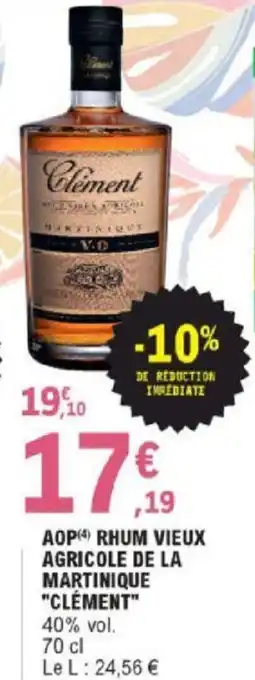 E.Leclerc Aop Rhum Vieux Agricole De La Martinique offre