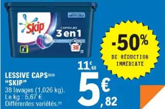E.Leclerc Lessive Caps "Skip" offre