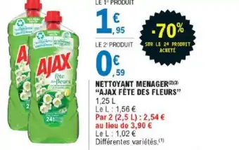E.Leclerc Nettoyant Menager "Ajax Fête Des Fleurs" offre