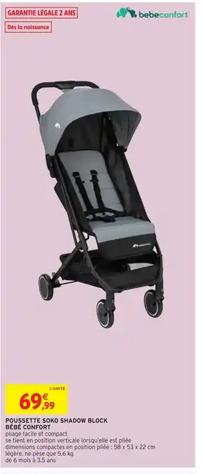 Bébé confort poussette soko shadow block