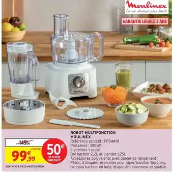 Intermarché Moulinex robot multifonction offre