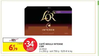 Intermarché L'or café moulu intense offre
