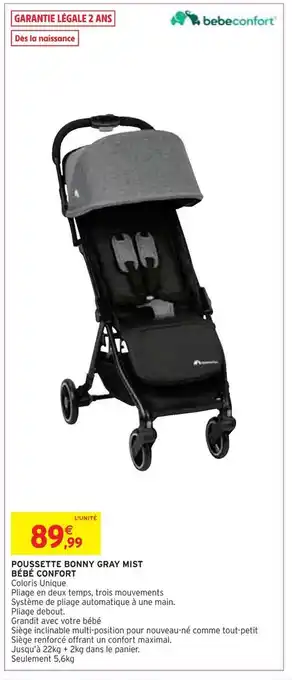 Bébé confort poussette bonny gray mist