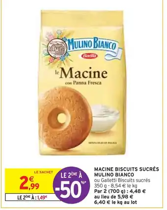 Mulino bianco macine biscuits sucrés