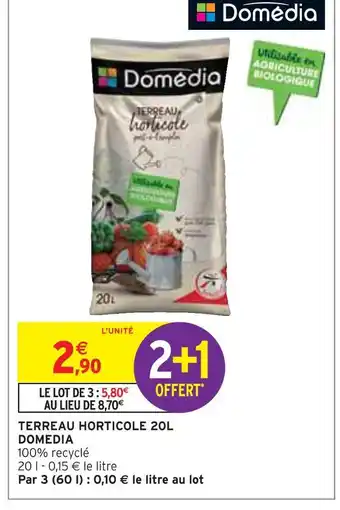 Domedia terreau horticole 20l