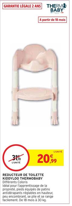 Intermarché Thermobaby reducteur de toilette kiddyloo offre
