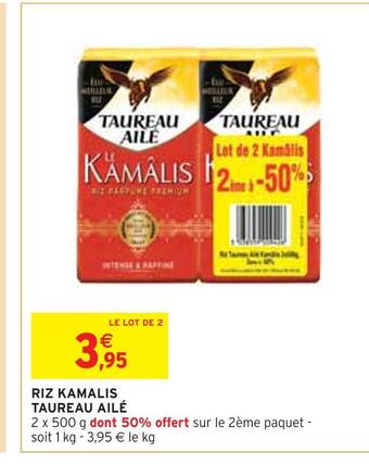 Intermarché Taureau ailé riz kamalis offre