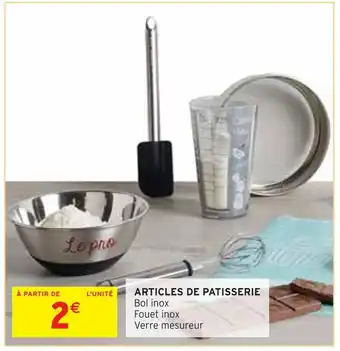 Intermarché Articles de patisserie offre