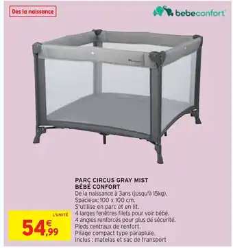 Bébé confort parc circus gray mist