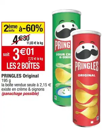 Cora x Carrefour Pringles pringles original offre