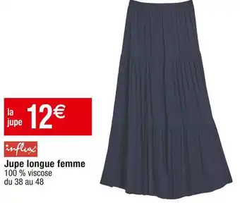 Cora x Carrefour Influx jupe longue femme offre