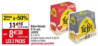 Cora x Carrefour Leffe bière blonde 0 % vol. offre