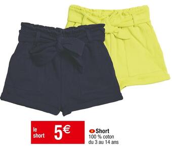 Cora x Carrefour Short offre
