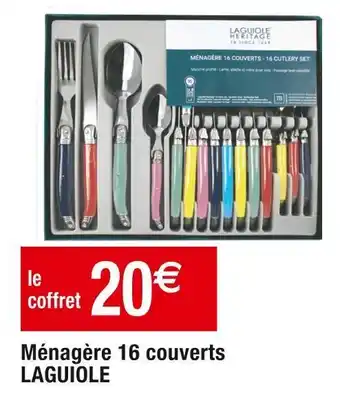 Cora x Carrefour Laguiole ménagère 16 couverts offre