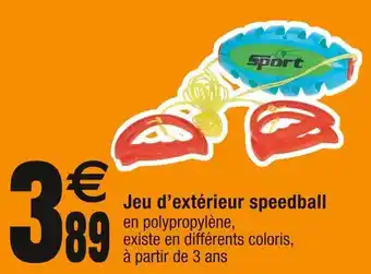Cora x Carrefour Jeu d’extérieur speedball offre
