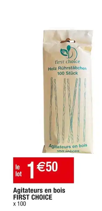 Cora x Carrefour First choice agitateurs en bois offre