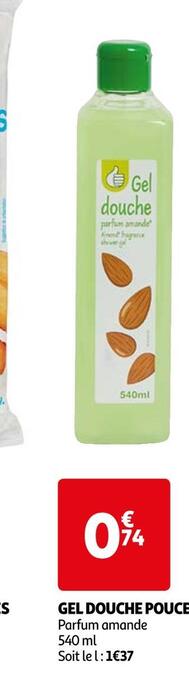Auchan Gel douche pouce offre
