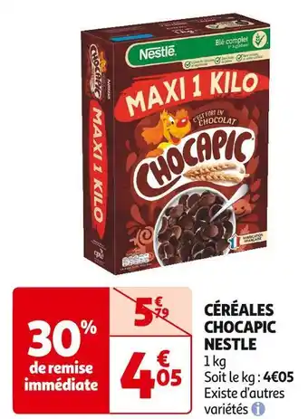 Auchan Supermarché Nestle céréales chocapic offre