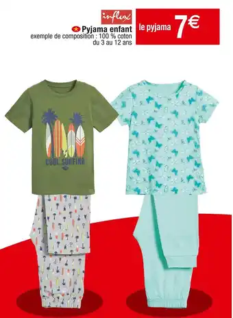 Cora x Carrefour Influx pyjama enfant offre