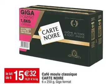 Cora x Carrefour Carte noire café moulu classique offre