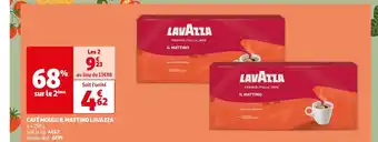 Auchan Lavazza café moulu il mattino offre