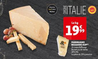 Auchan Supermarché Parmigiano reggiano aop offre
