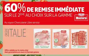 Auchan Montorsi 60% de remise immédiate sur le 2ème au choix sur la gamme montorsi offre
